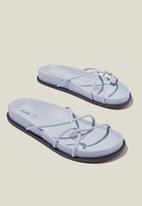 Cotton On - Pia strappy slide - seaside blue pu