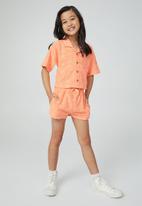 Cotton On - Bronte knit short - tropical orange
