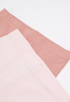 Superbalist Kids - Girls 2 pack cycling short - dusty pink