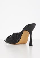 Footwork - Karri stiletto mule heel - black