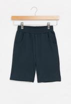 POP CANDY - Boys plain fleece shorts - navy