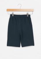 POP CANDY - Boys plain fleece shorts - navy