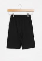 POP CANDY - Boys plain fleece shorts - black