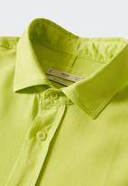 MANGO - Padul short sleeve shirt - lime