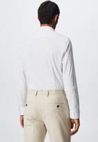 MANGO - Emotion slim fit shirt - white
