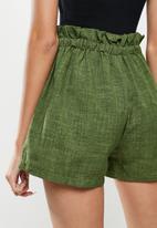 dailyfriday - Paperbag shorts - army green