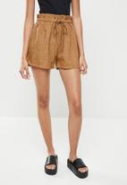 dailyfriday - Paperbag shorts - brown