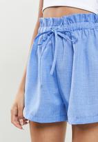 dailyfriday - Paperbag shorts - blue
