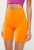 Cotton On - Seamless bike short - spring orange