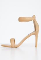 Madison® - Ava ankle tie stiletto heel - nude