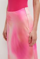 Superbalist - Column midi skirt - pink soft focus