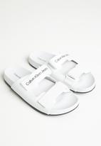 CALVIN KLEIN - Comfort sandal 1 - bright white