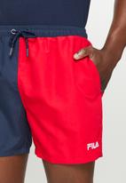 FILA - Phoenix shorts - peacoat & chinese red