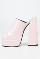 Rock & Co - Sachi 3 platform mule heel - pink
