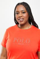 POLO - Plus haiden short sleeve nailhead logo tee - orange