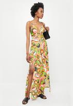 SISSY BOY - Maxi with ring detail and slits - multi