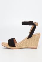 Butterfly Feet - Ava 1 espadrille wedge heel - black