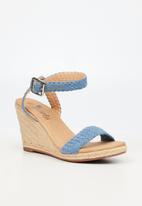 Butterfly Feet - Ava 1 espadrille wedge heel - blue