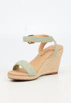 Butterfly Feet - Ava 1 espadrille wedge heel - mint