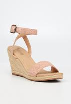 Butterfly Feet - Ava 1 espadrille wedge heel - pink
