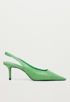 MANGO - Lady pointed toe heel - green