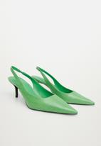 MANGO - Lady pointed toe heel - green