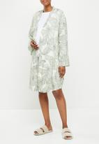 Superbalist - Maternity woven belted night gown - sketch palm