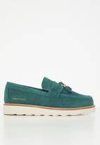 Jonathan D - J Scout genuine suede loafer - teal