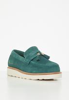 Jonathan D - J Scout genuine suede loafer - teal