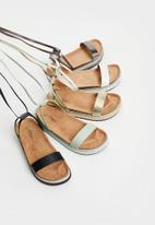 Miss Black - Prima2 flatform espadrille sandal - mint