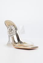 Miss Black - Broche1 stiletto heel - gold