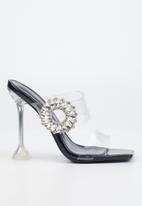 Miss Black - Broche1 stiletto heel - black