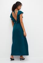 MILLA - Ruffle back detail maxi dress - moroccan blue