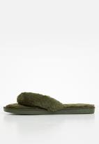 dailyfriday - Lindy soft touch tong slippers - green