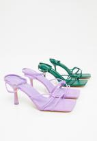 Public Desire - Calla stiletto heel - purple grain 
