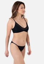 DORINA - Torca triangle bikini top - black
