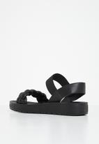 Madison® - Carly slingback woven sandal - black