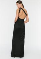 Trendyol - One shoulder cut out detail dress - black