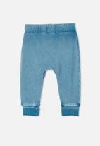 Cotton On - Peta trackpant - lcn has teal storm wash/lets play doh