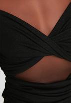 Trendyol - Twist detail blouse - black