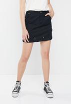 Converse - High waisted mini skirt - converse black
