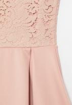 Superbalist - Occasion dress with lace - rose dust