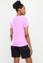 Converse - Metallic chuck taylor patch classic fit tee - violet shock