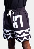 Butan - Panthers - africa unite footbal shorts - black