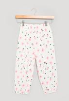 POP CANDY - Girls pants with flowers - white