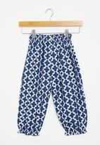 POP CANDY - Girls printed pants - navy & white