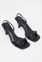 edit - Sophia chain heel - black