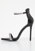 MILLA - Ryder ankle strap heel - black
