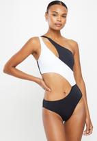 DORINA - Komave swimsuit - black & white