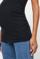 Superbalist - Maternity fitted high neck tank - black
